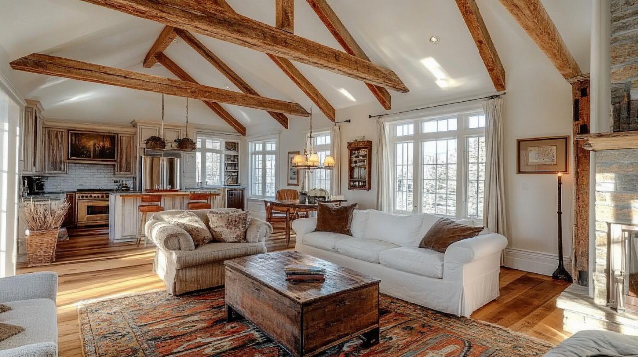 Decorating ideas with exposed beams for a stylish home interior